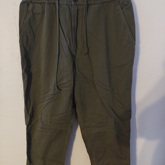 Universal Works Hi Water Twill Trousers - Dark Olive - Picture 3 of 5